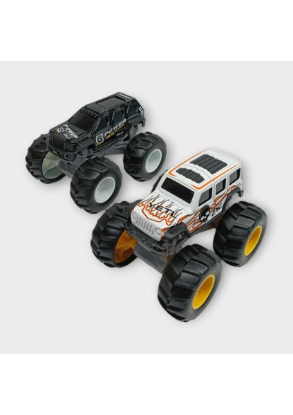Mini Off-Road Araçlar 2'li - Siyah Beyaz (Lisinya) modelleri