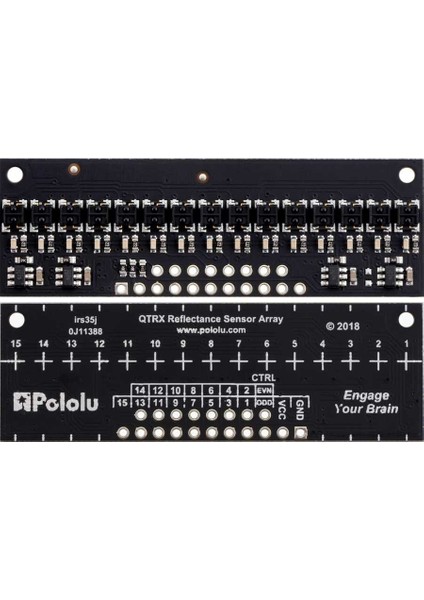 QTRX-HD-15RC 15'li Çizgi Algılama Sensörü (Sık Sensör Dizilimli)