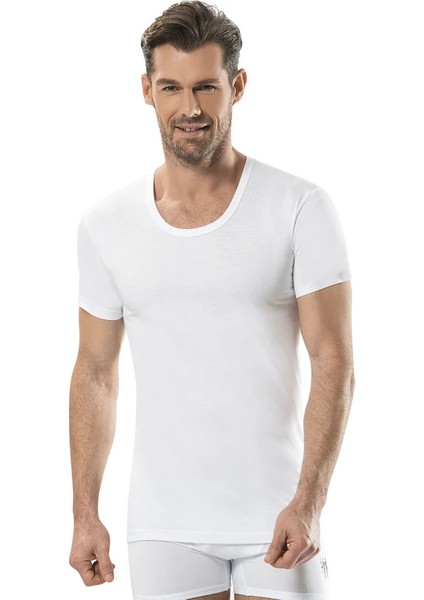 Erkek 6'lı Beyaz Bisiklet Yaka Fanila Pamuklu Atlet fiyatları