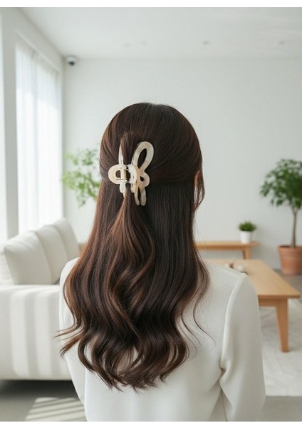 Kadın Kelebek Şekilli Soft Şeffaf Akrilik Şeffaf Mandal Toka