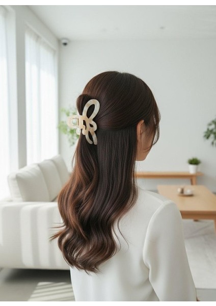 Kadın Kelebek Şekilli Soft Şeffaf Akrilik Şeffaf Mandal Toka fiyatları