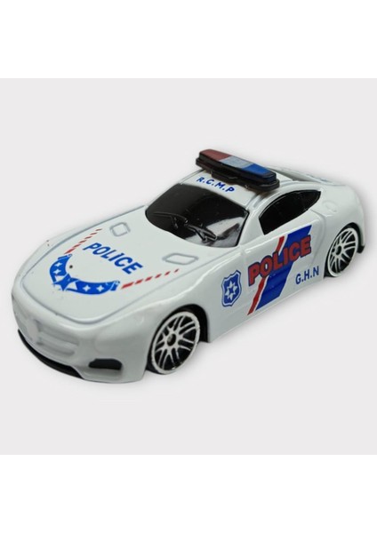 Metal Mini Polis Arabası 8 cm - Polis - 8 (Lisinya)