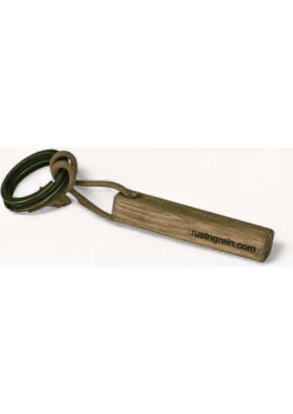 Ahşap Anahtarlık – Deri Sırım Bağlı El Yapımı Rustik Tasarım fiyatları