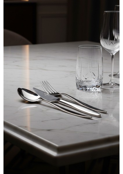 Pearl 18 Parça Çatal Kaşık Bıçak Seti (6 Kişilik)