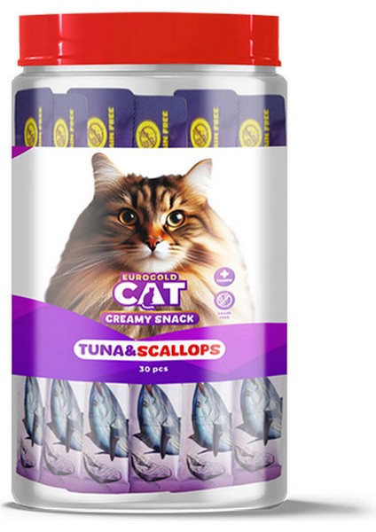Nrtmsa Eurogold Cat Sıvı Kedi Ödülü Ton - Deniz Tarağı 30x15gr fiyatları