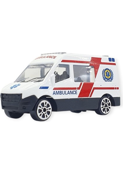 3'lü Iş Makinaları Road Seti - Die Cast - DS044 - Ambulans (Lisinya) fırsatları