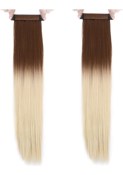 Fiber Sentetik Sihirli At Kuyruğu / Açık Kumral / Platin Ombreli fırsatları