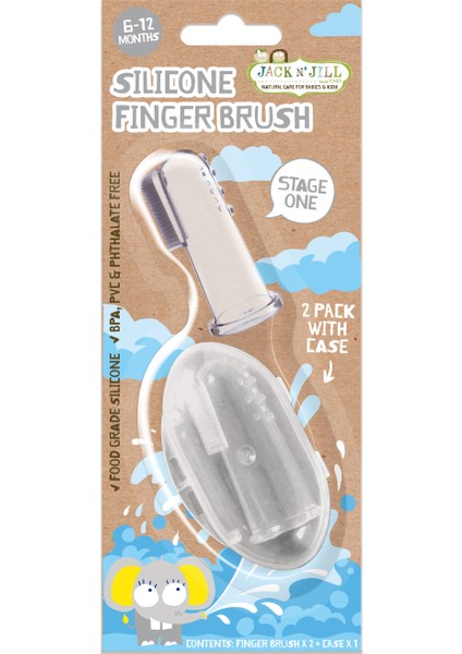 Silikon Parmak Fırça 2li - Dezenfektan Hediyeli (%72 Alkol)