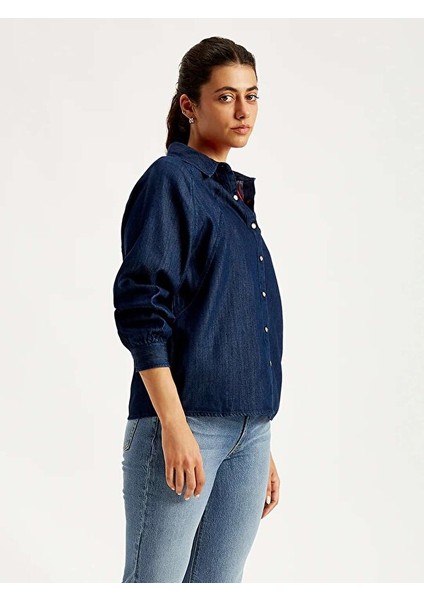 Solid Regular Fit Kadın Denim Gömlek fiyatları