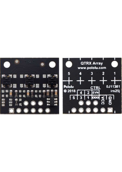 QTRX-MD-03RC 3'lü Çizgi Algılama Sensörü (Seyrek Sensör Dizilimli)