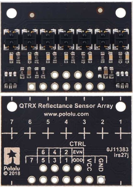 QTRX-HD-07RC 7'li Çizgi Algılama Sensörü (Sık Sensör Dizilimli)