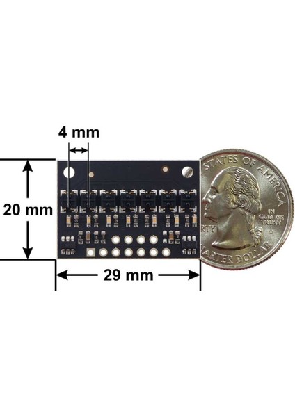 QTRX-HD-07RC 7'li Çizgi Algılama Sensörü (Sık Sensör Dizilimli) fiyatları