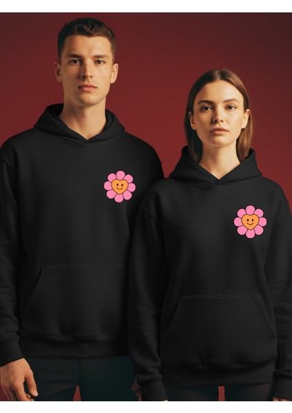 Ruhıg - Aile Çift Sevgili Kombini Sweatshirt Unisex 3 Iplik Kapşonlu