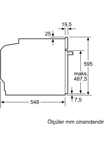 HB478G5B6 Ankastre Fırın 60 x 60 cm Siyah fiyatları