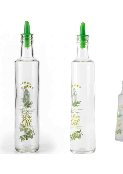 Yağlık 2 Ad 500 cc Zeytin Desenli Şeffaf Cam Yağlık fiyatları