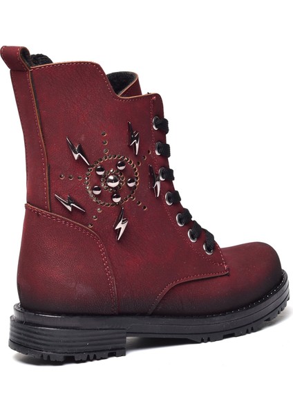 Kız Çocuk Şimşekli Bot E.10 Bordo - 26 modelleri