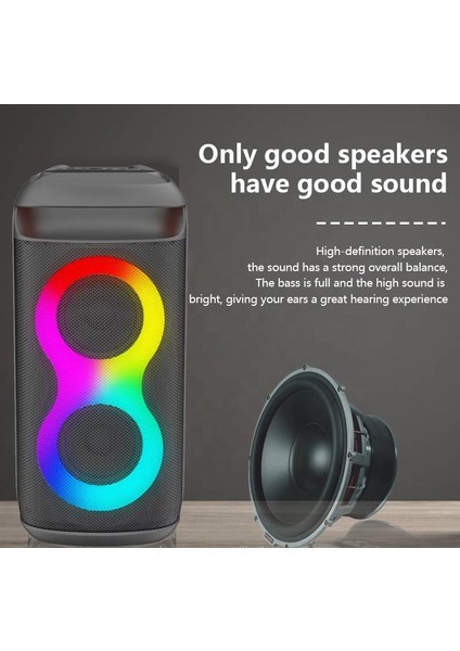 SP-413 Taşınabilir Şarjlı Rgb Işıklı Bluetooth Hoparlör indirimleri