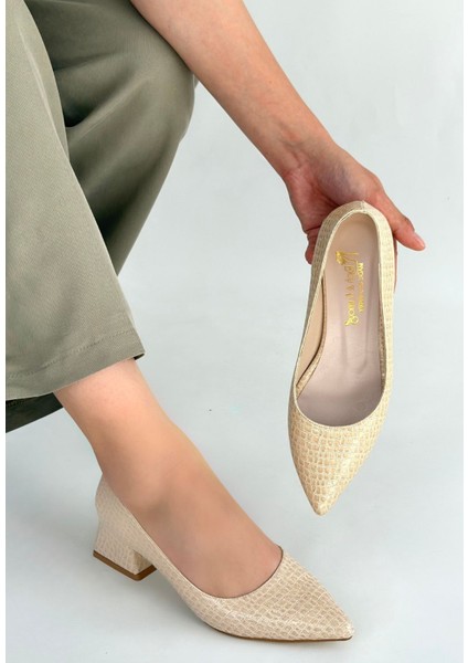 Meort Bej Rugan Topuklu Ayakkabı - Lisinya fiyatları