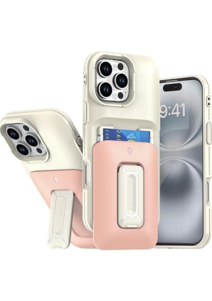 Iphone Uyumlu Metal Kartlıklı Standlı Tank Kılıf