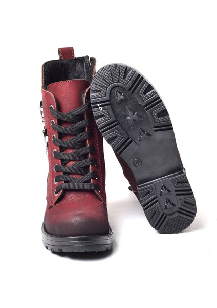 Kız Çocuk Şimşekli Bot E.10 Bordo - 26 fırsatları
