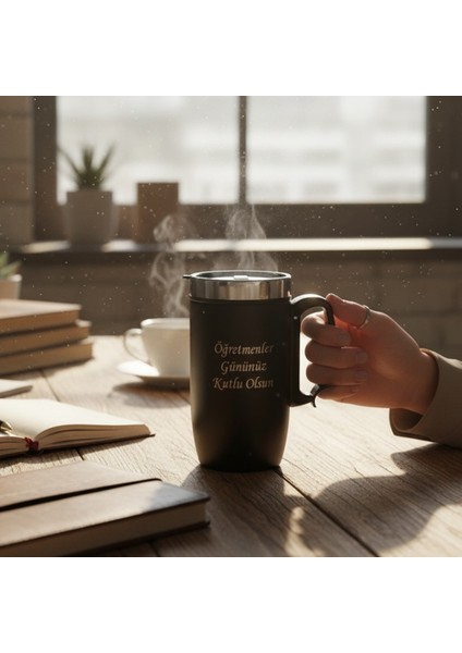 Kişiye Özel Öğretmenler Günü Özel Tasarım Termos Kupa – Kişiye Özel Hediye, Isı Yalıtımlı Çelik Mug fiyatları