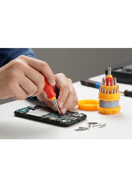 31 Parça Saatçi ve Telefoncu Onarım Tornavida Seti Hassas Tornavida Seti EVV-80870S modelleri