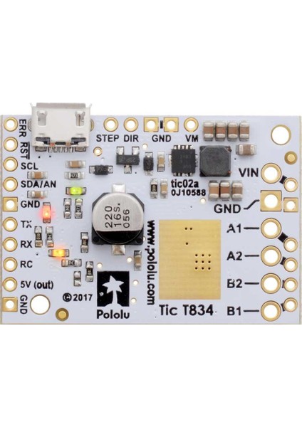 Tic T834 Step Motor Sürücü (PC-SERIAL-I2C-PWM-ANALOG) fiyatları