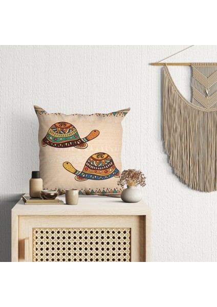 4 Lü Kombin Afrika Temalı Krem Zemin Hediyelik Dijital Baskılı Kırlent Kılıfları fiyatları