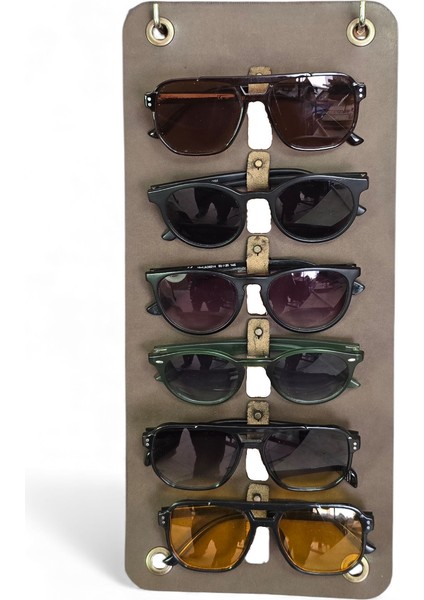 Vintage 6'lı Gözlük Standı modelleri