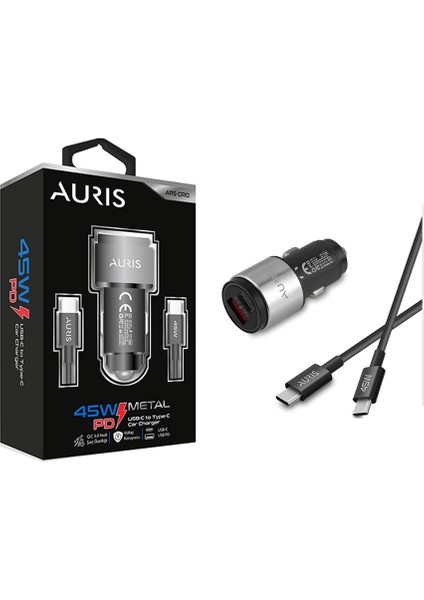 ARS-CR10 – 45W Metal Pd Araç Şarj Cihazı