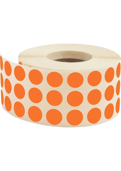 Nokta Etiketi 10 mm Turuncu 5000 Li