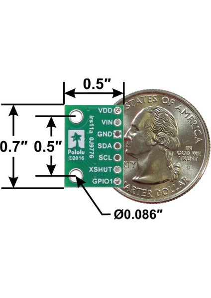 VL53L1X Time-Of-Flight Mesafe Sensörü fiyatları