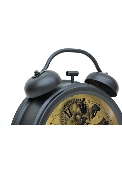 Retro Masaüstü Metal Çarklı Saat Roma Rakamlı Köstek Modeli fırsatları