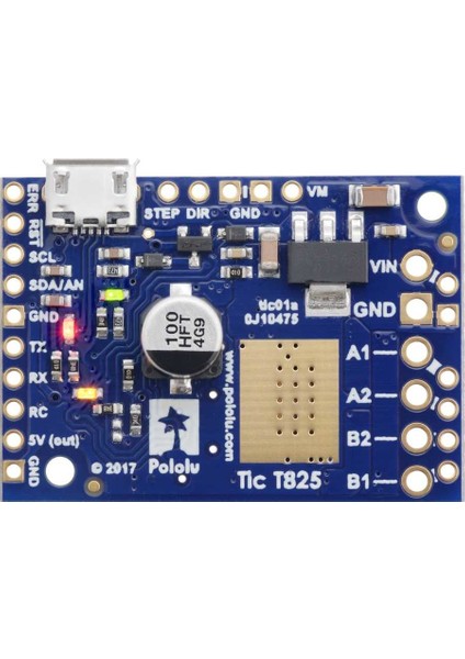 Tic T825 Step Motor Sürücü (PC-SERIAL-I2C-PWM-ANALOG) fiyatları