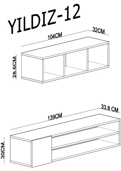 Tv Ünitesi Yıldız-12 modelleri