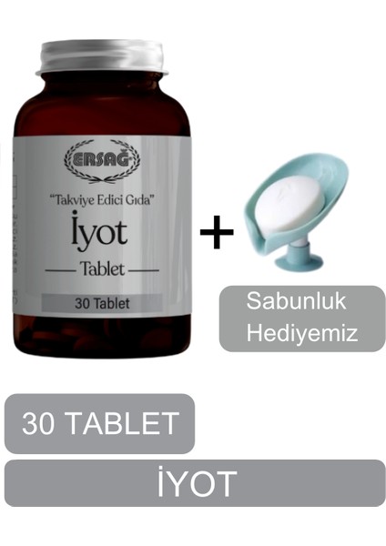 Iyot Tablet Takviye Gıda - Sabunluk Hediyemiz - 4051-05