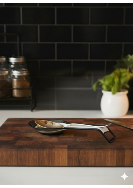 Tezgah Üstü Kirli Kaşık Tutucu – Hijyenik Damlama Önleyici Stand fiyatları