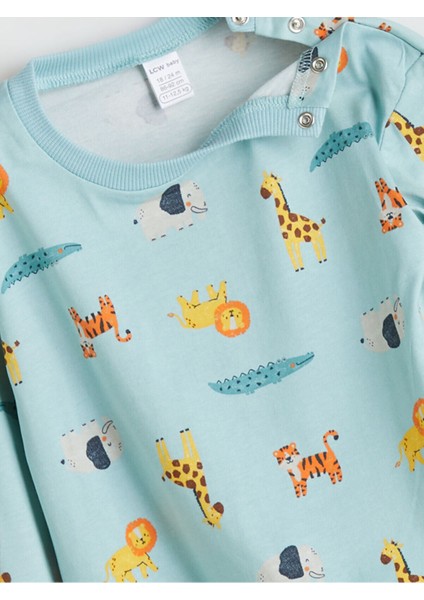 Lcw Peak Yeni Sezon Bisiklet Yaka Erkek Bebek Sweatshirt ve Eşofman Alt 2'li fırsatları