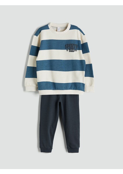 Lcw Bisiklet Yaka Minnie Mouse Baskılı Kız Bebek Sweatshirt ve Tayt