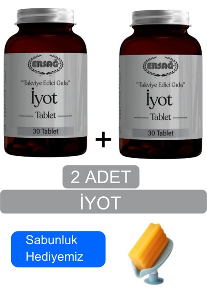 Iyot Tablet (2ADET) - Sabunluk Hediyemiz - 4051-04