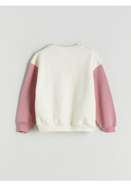 Lcw Yeni Sezon Bisiklet Yaka Barbie Baskılı Kız Bebek Sweatshirt ve Tayt 2'li Takım fırsatları