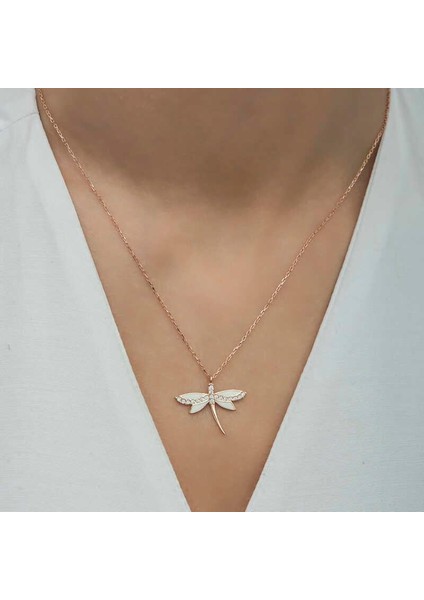 Gümüş Rose Yusufçuk Bayan Kolye modelleri