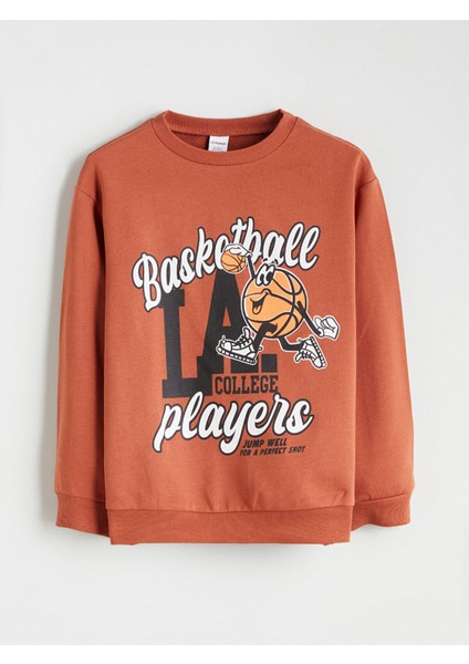 Lcw Yeni Sezon Bisiklet Yaka Baskılı Erkek Çocuk Sweatshirt ve Eşofman Alt 2'li fiyatları