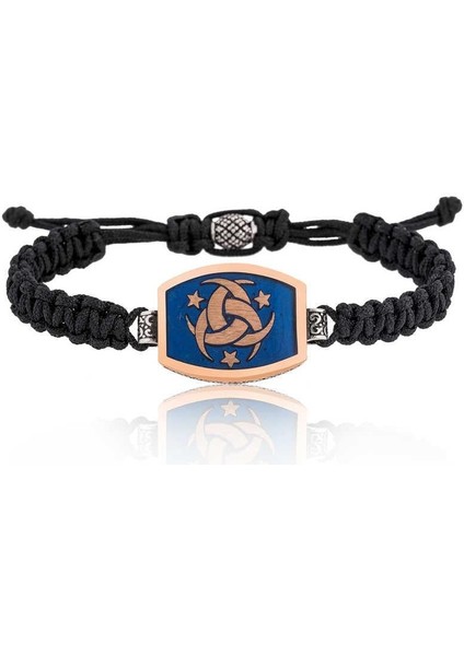 Hk Gümüş Erkek Bileklik Teşkilat-ı Mahsusa Makrome|Gümüş Takı Hediyelik Ürünler