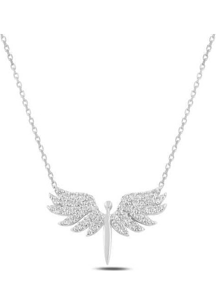 Hk Gümüş Kadın Kolye Mikail Meleği |Gümüş Takı Hediyelik Ürünler