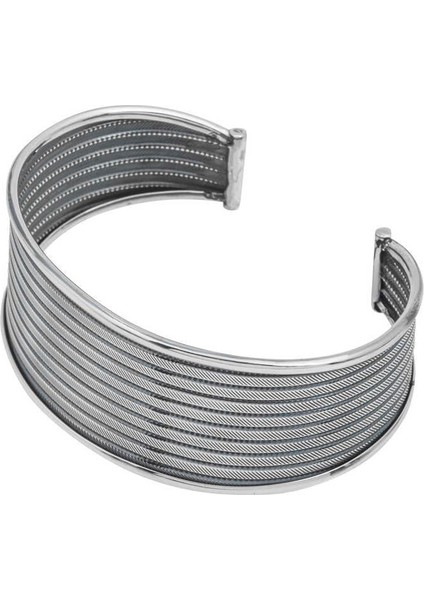 Hk Gümüş Kadın Bilezik Eskitme Desenli |Gümüş Takı Hediyelik Ürünler modelleri