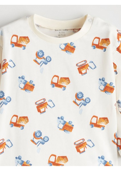 Lcw Peak Yeni Sezon Ayıcık Baskılı Erkek Bebek Sweatshirt ve Eşofman Altı fırsatları