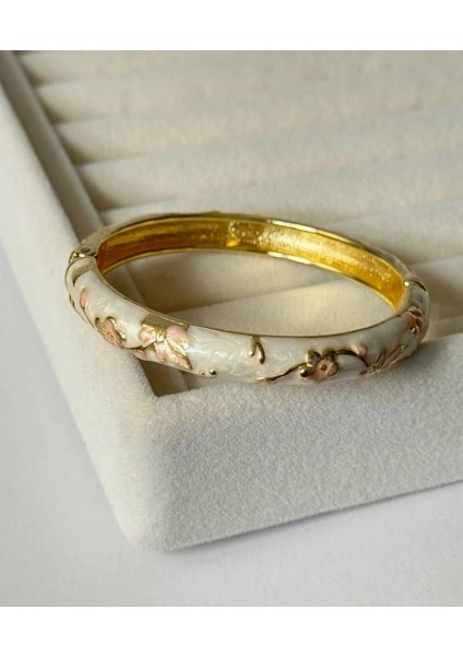 Mineli Açelya Inci Beyazı Çelik Kelepçe fiyatları