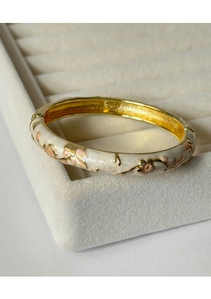 Mineli Açelya Inci Beyazı Çelik Kelepçe fırsatları