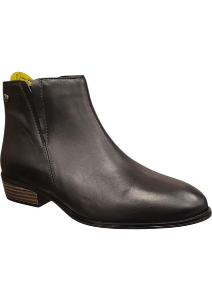 D25KB-4605 Kısa Topuk Fermuarlı Kadın Deri Bot fiyatları